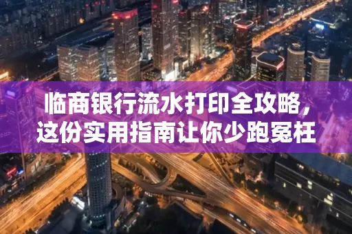 临商银行流水打印全攻略,这份实用指南让你少跑冤枉路