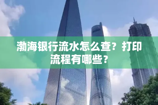 渤海银行流水怎么查?打印流程有哪些?