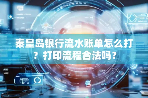 秦皇岛银行流水账单怎么打?打印流程合法吗?