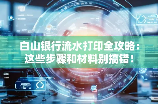白山银行流水打印全攻略:这些步骤和材料别搞错!